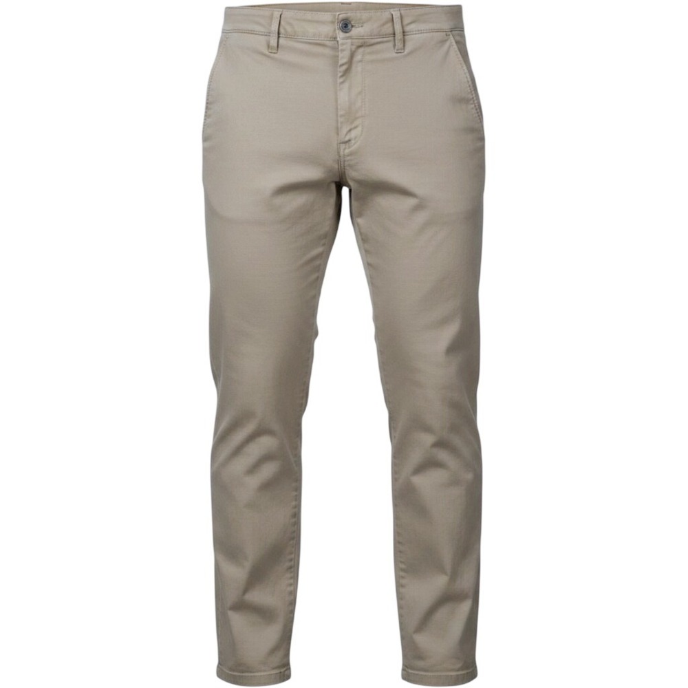 LL Bean Natural Fit Chino Pants Mens 40x29 Gray Tan Stretch Khakis 503737